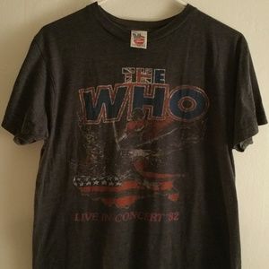 THE WHO Band Live In Concert ’82 Junkfood T Shirt